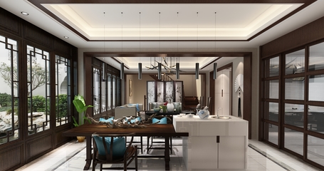 融創(chuàng)桃花源720平別墅裝修設(shè)計(jì)案例