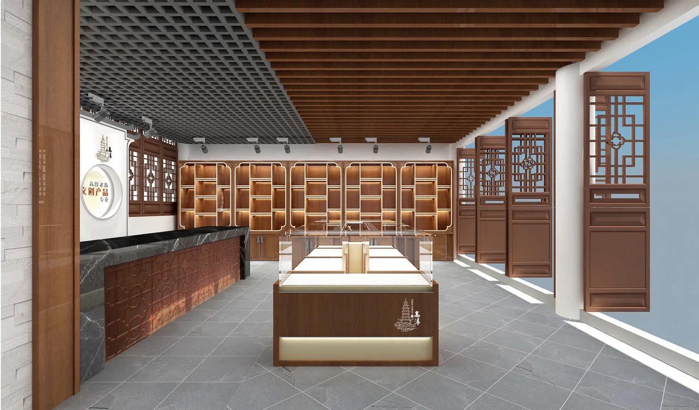 南京高淳老街文創(chuàng)產(chǎn)品,老特產(chǎn)店裝修設(shè)計效果圖展柜定制工廠發(fā)貨 - 抖